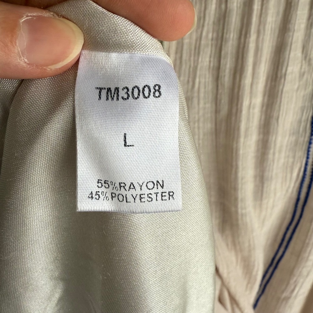 ANTHROPOLOGIE VANESSA VIRGINIA Rising Tide Ladies Swing Dress, L - Picture 7 of 8